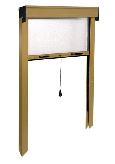 Kit Zanzariera a Molla Verticale 120X170 BRONZO
