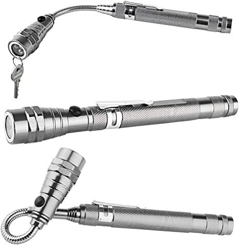 Torce telescopiche flessibili magnetiche 3 led