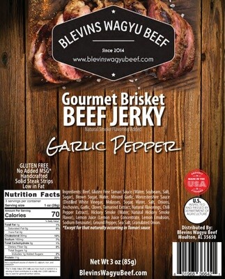 Garlic Pepper Beef Jerky 3oz