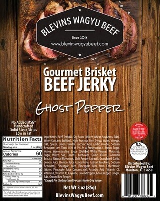 Ghost Pepper Beef Jerky 3oz