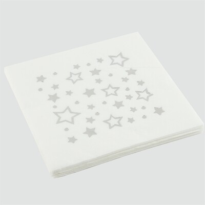 16 Pieces Star Patterned Napkin 33*33