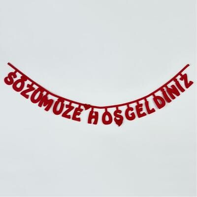 Welcome To Our Word Felt Lettering