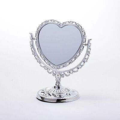 Heart Double Sided Table Mirror