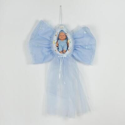 Oval Tulle Baby Themed Door ornament