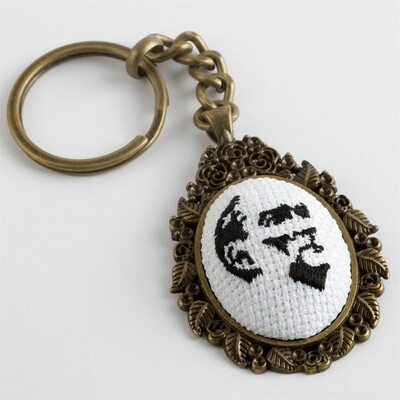 Ataturk Cross-stitch Keychain