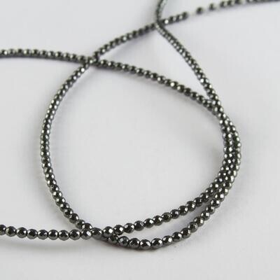 3 mm Faceted Hematite Stone