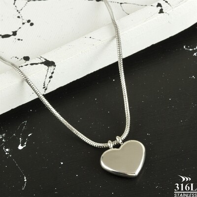 Heart Luxury Steel Long Necklace