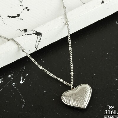Heart Luxury Steel Long Necklace