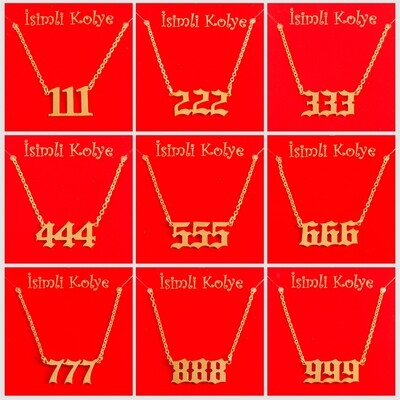 Lucky Numbers Pendant Necklace