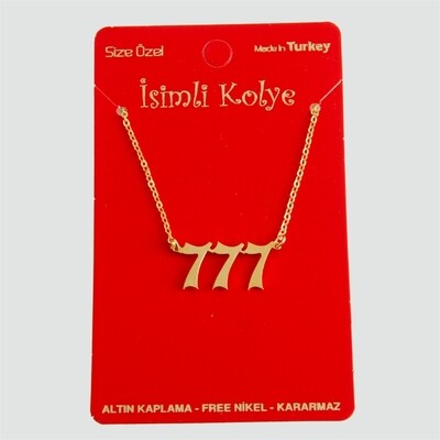 Lucky Numbers Pendant Necklace