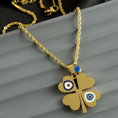 Clover Luxury Steel Necklace Small Size