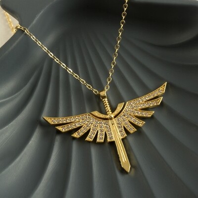 New Season Necklace with Wing Zircon Stone