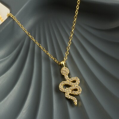 Snake Zircon Stone New Season Necklace