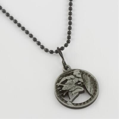 Warrior Figured Metal Men's Necklace
