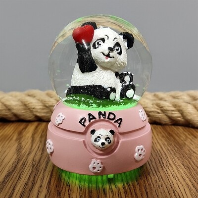 Panda Light Snow Globe Small