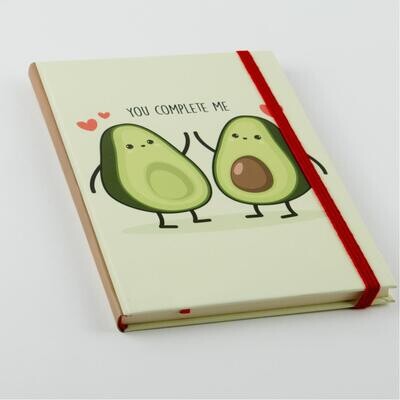 Special Design Notebook with Avocado Figure