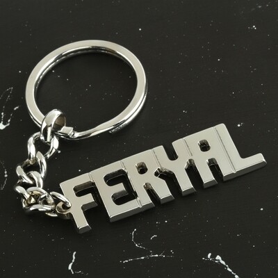 Feryal Name Keychain
