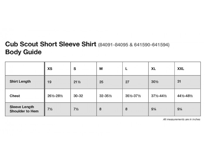 Cub Scout Shirt, Belt and Insignia for Tigers, Wolves and Bears