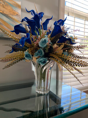 CALLA LILY AND CRYSTAL