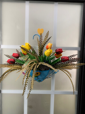 BLUE UMBRELLA DECOR