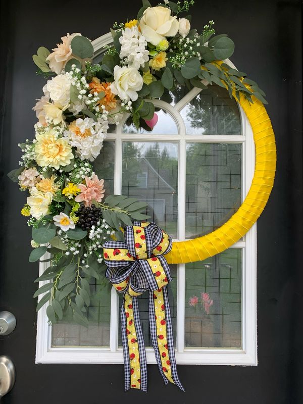 Silk Yellow Wreath