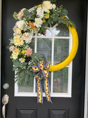 Silk Yellow Wreath
