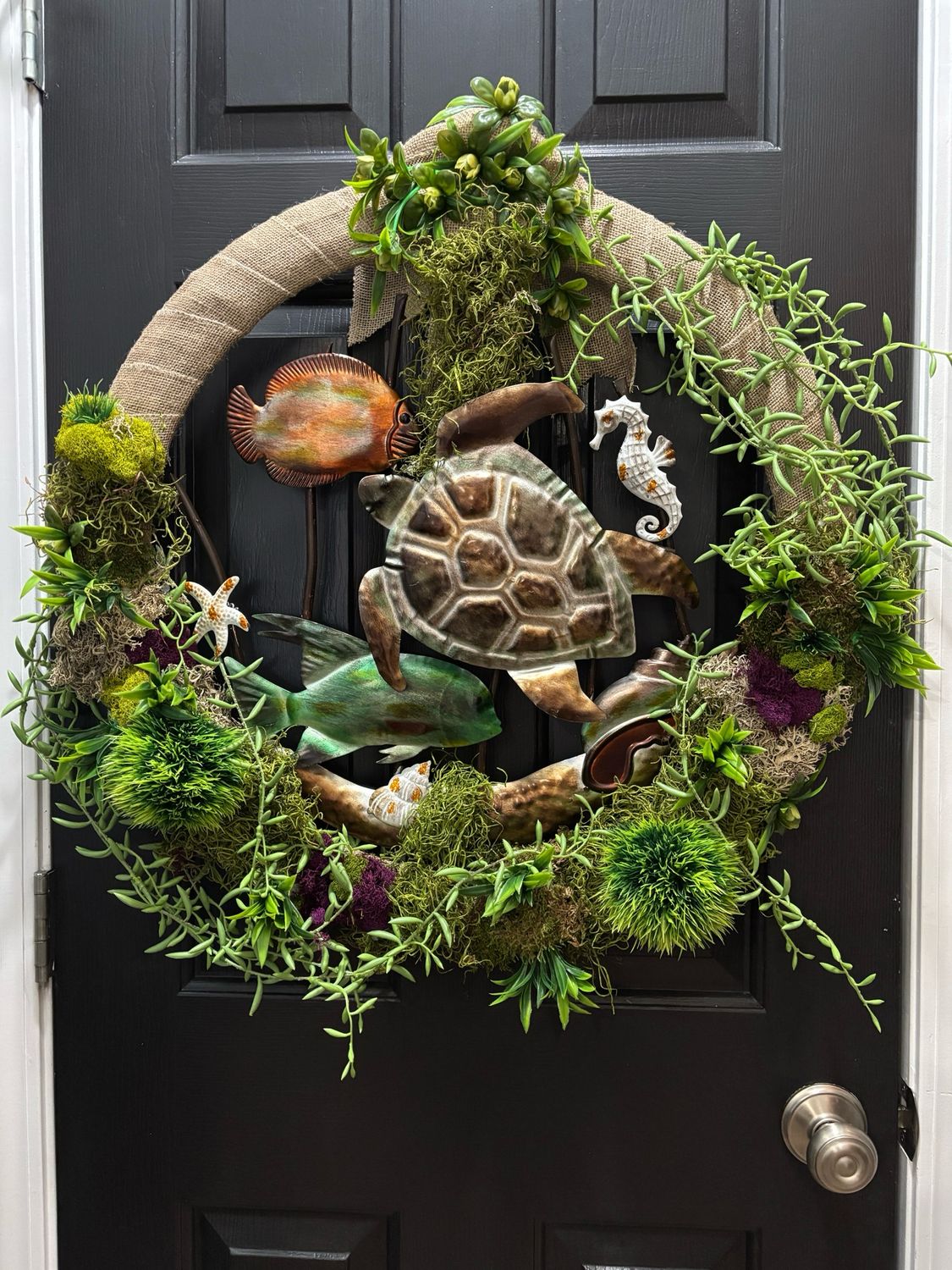 24” Handcrafted Undersea-Themed Wreath – Coastal Home Decor