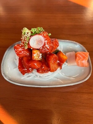 Spicy Tuna & Salmon Sashimi