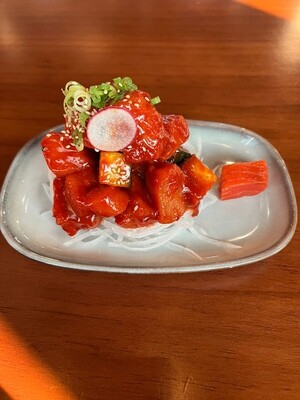 Spicy Wild Salmon Sashimi
