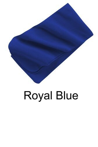Extra Long Fleece Scarf - Royal Blue