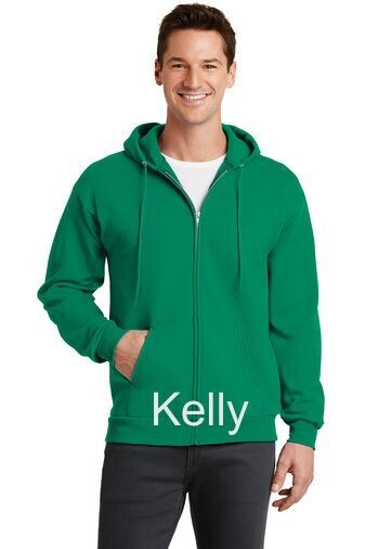 Men's Fleece Full-Zip Hooded Sweatshirt - Kelly Men's Fleece Full-Zip Hooded Sweatshirt - Kelly
