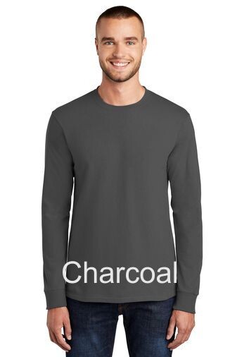 Men's Tall Long Sleeve Tee - Charcoal Men's Tall Long Sleeve Tee - Charcoal
