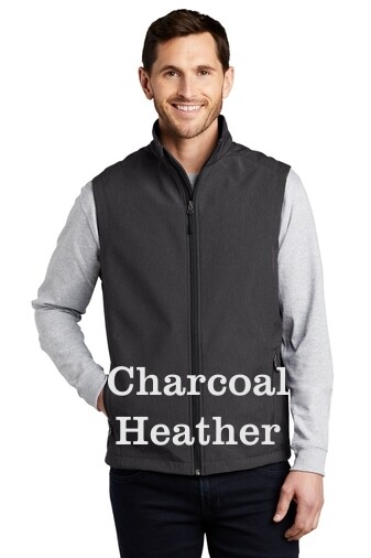 Men's Soft Shell Vest - Charcoal Heather