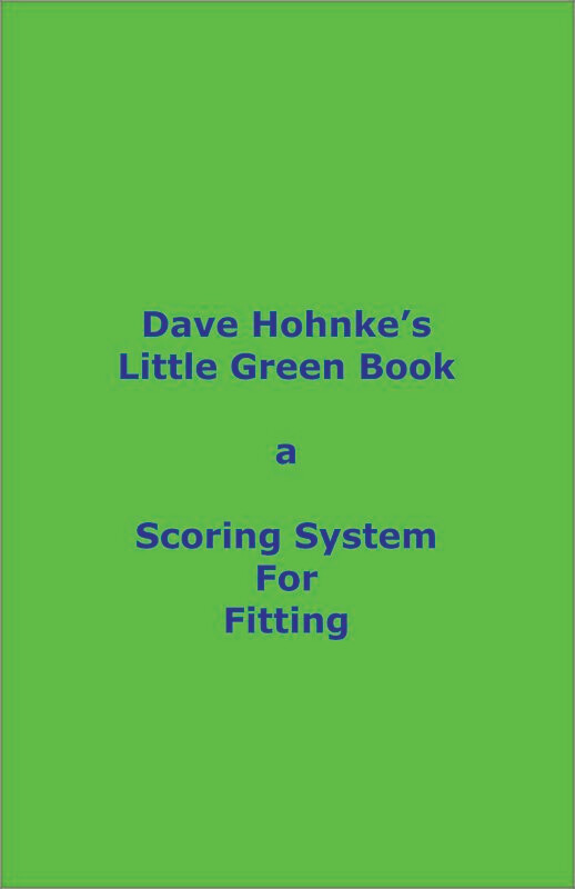 DAVE'S LITTLE GREEN BOOK - track your customers game for better fitting