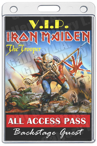 IRON MAIDEN ALL ACCESS LAMINATED PASS