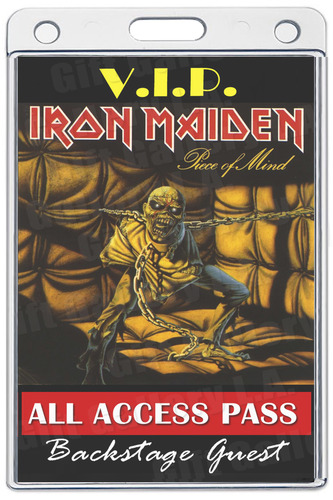 IRON MAIDEN ALL ACCESS LAMINATED PASS
