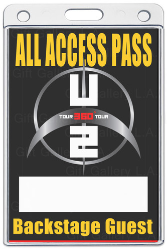 U2 ALL ACCESS LAMINATED PASS