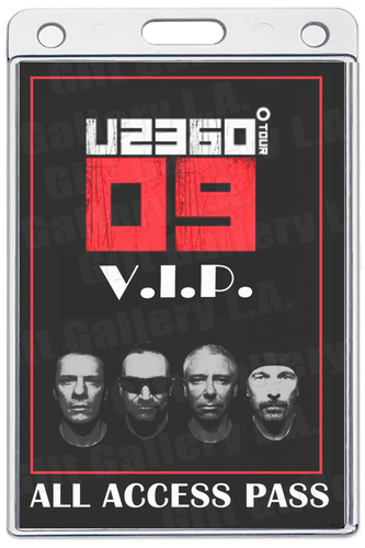 U2 ALL ACCESS LAMINATED PASS