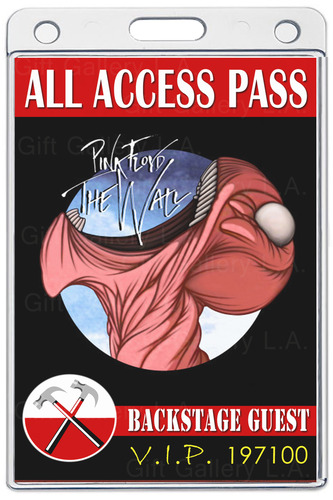 PINK FLOYD ALL ACCESS LAMINATED PASS