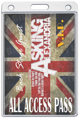 ASKING ALEXANDRIA ALL ACCESS LAMINATED PASS
