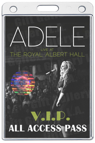 ADELE ALL ACCESS LAMINATED PASS V.I.P. LIVE AT THE ROYAL
