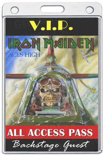 IRON MAIDEN ALL ACCESS LAMINATED PASS