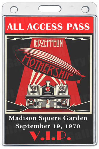 LED ZEPPELIN ALL ACCESS LAMINATED PASS