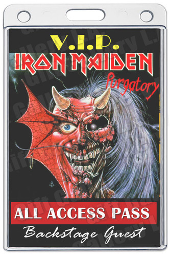 IRON MAIDEN ALL ACCESS LAMINATED PASS
