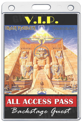 IRON MAIDEN ALL ACCESS LAMINATED PASS