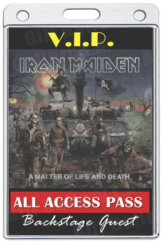 IRON MAIDEN ALL ACCESS LAMINATED PASS