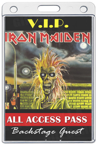 IRON MAIDEN ALL ACCESS LAMINATED PASS