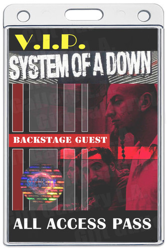 SYSTEM OF A DOWN ALL ACCESS LAMINATED PASS