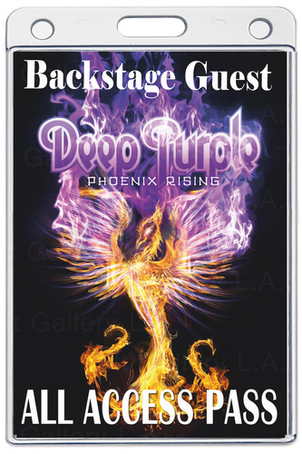 DEEP PURPLE ALL ACCESS LAMINATED PASS V.I.P.