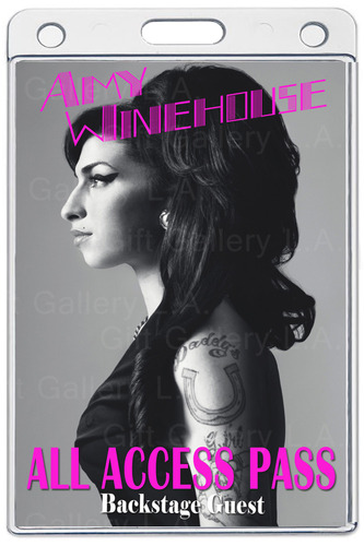 AMY WINEHOUSE ALL ACCESS LAMINATED PASS V.I.P.